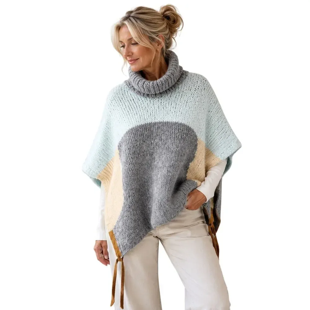 Sita Murt Mohair Alpaca Poncho Sweater Spain Quiet Luxury OS